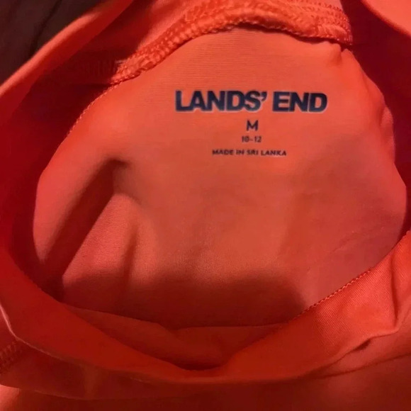 Set Of 3 LANDS' END Youth M (10/12)  T Shirts Sports Orange Blue Light Blue - Picture 7 of 9